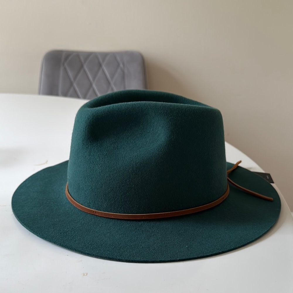 BRAND NEW Brixton Green Fedora with Brown Band